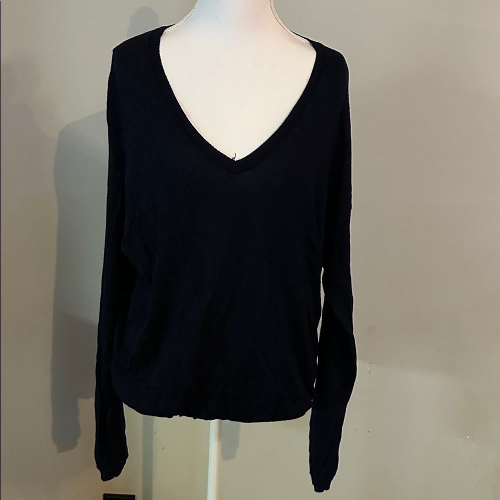 The Limited Deep Blue V-Neck Sweater